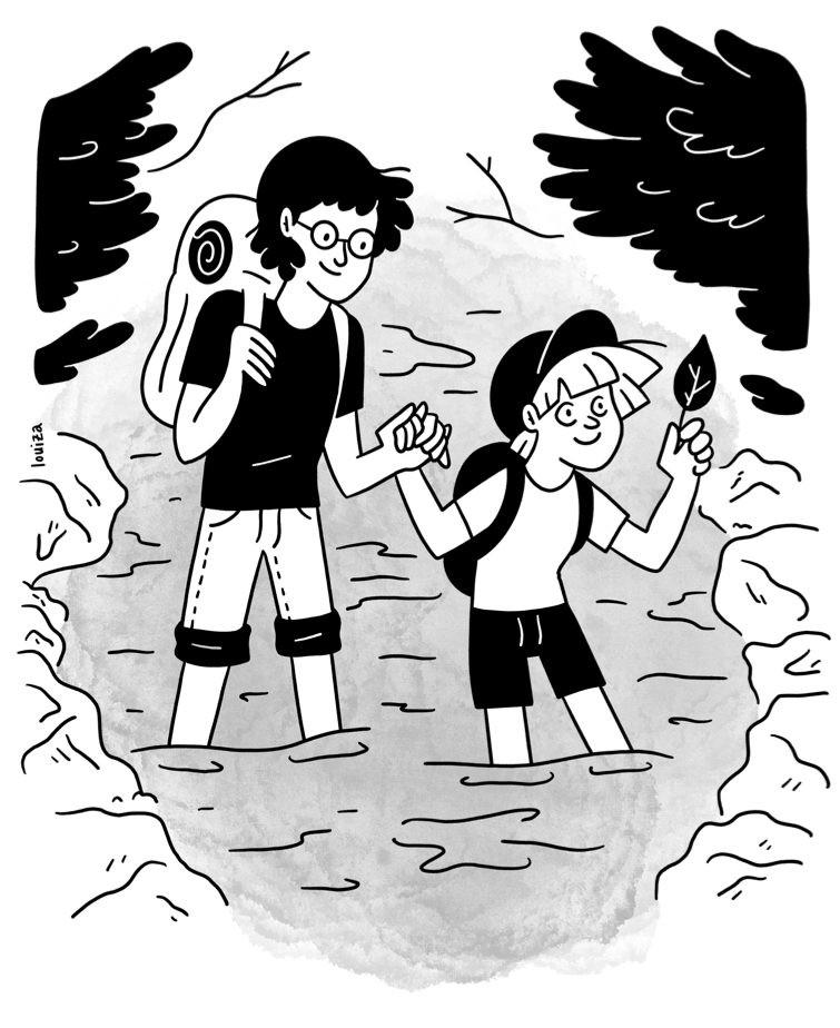 2024 feuille racine louiza illustration