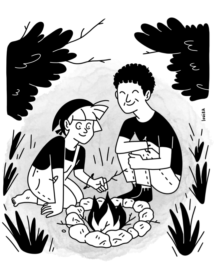 2025 feuille racine louiza illustration