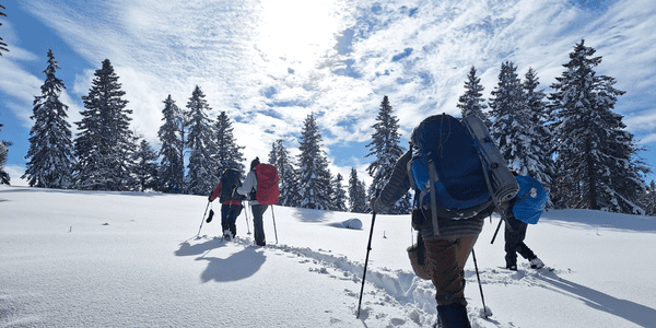 Retour de bivouac hivernal immersion montagne