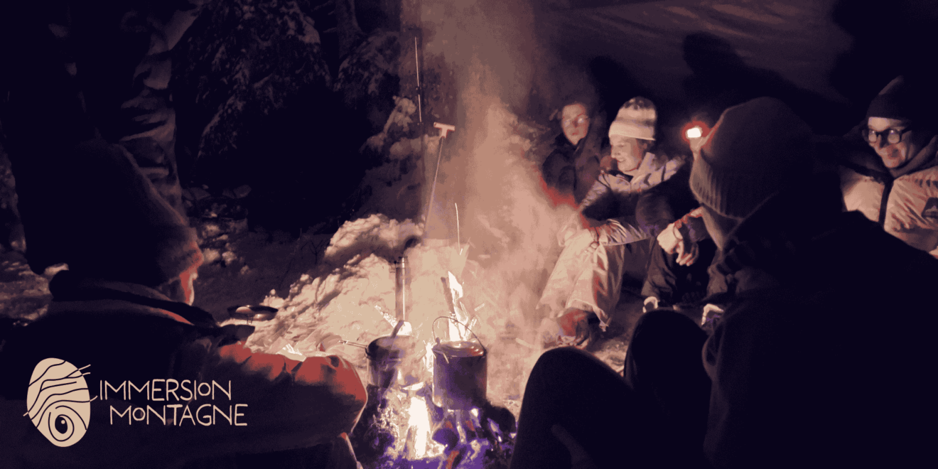 Immersion montagne feu neige