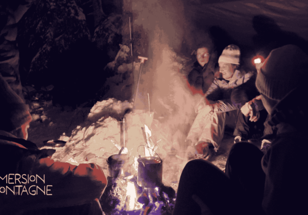 Immersion montagne feu neige