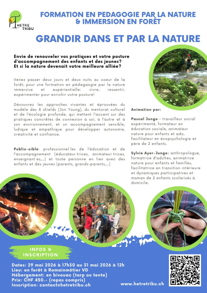 Formation nature enfants suisse immersion foret 8 shields https hetretribu.ch formation nature enfants suisse immersion foret 8 shields