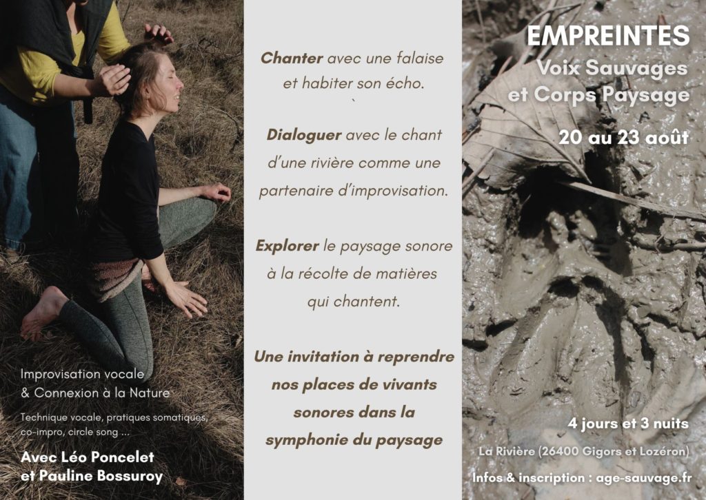 Stage Empreintes vivantes 20 23 août 2026 Affiche