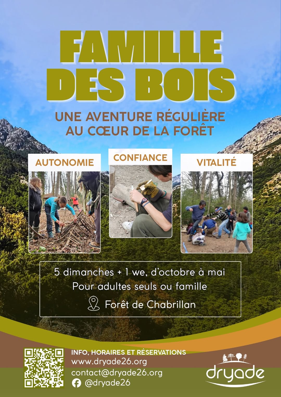 Dès le 11.10.26 – Familles des bois